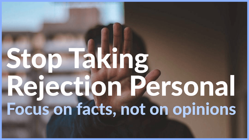 stop taking rejection personal
